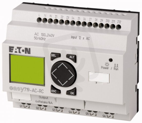 Eaton 274115 Řídicí relé s displejem,230VAC,12 vstupů,6 výst. relé EASY719-AC-RC