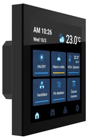 Ovládací dotyková jednotka RF TOUCH-2/BE ELKO EP 8595188182669