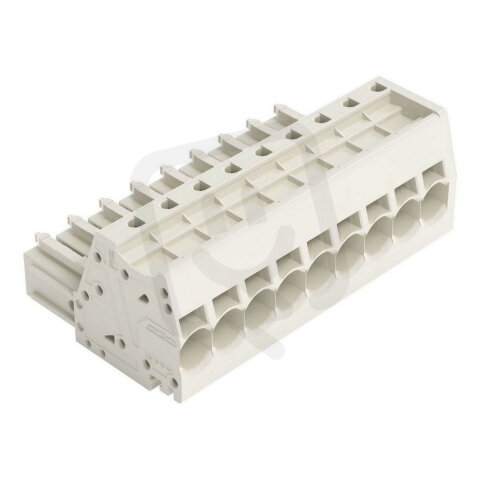 Pružinová svorka Push-in CAGE CLAMP 10mm2 světle šedá 9pól. WAGO 831-3109