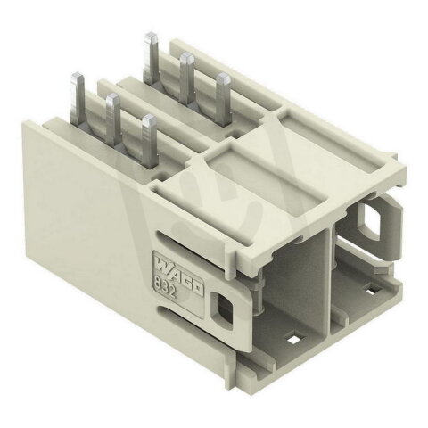 Konektor s pájecími piny THT pájecí kontakt 1,2x1,2 mm úhlové světle šedá 2pól.
