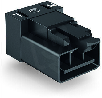 Konektor na desky plošných spojů, úhlové, 3pól., černá WAGO 890-813/011-000