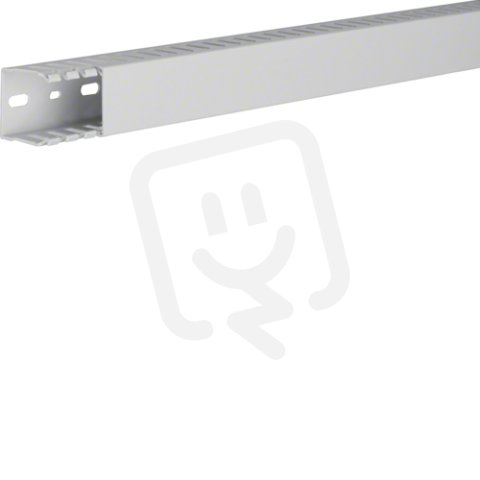 Propojovací kanál HNG bezhalogenový 37x37 mm s víkem, PC-ABS, světle šedá