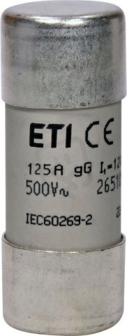 Válcová pojistka CH22 gG 125A/500V ETI 002651051
