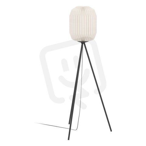 Stojací svítidlo BELGRAVE E27 černá/papír bílá 1X60W IP20 EGLO 44104