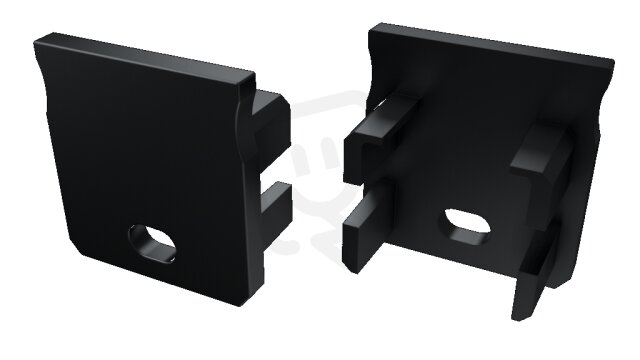Koncovka profilu EC-PROFIL Y BLACK HO (12-0092-00) GREENLUX GXLP1463