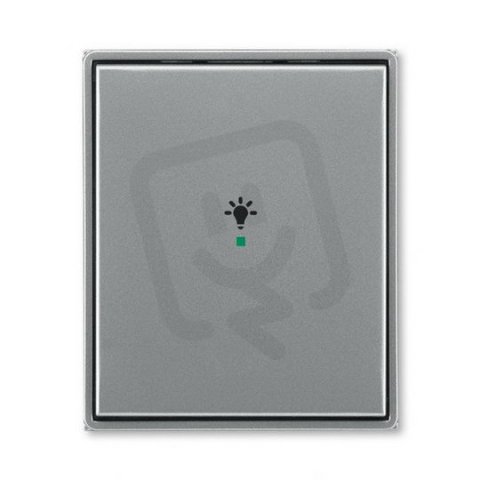 ABB Time Kryt 1násobný symbol osvětlení ocelová 6220E-A01001 36