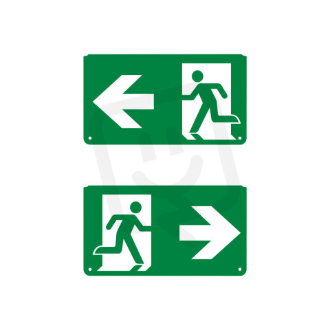 EMERGENCY EXIT SIGN PICTOGRAMS PICTO LEFT RIGHT LEDVANCE 4099854261336