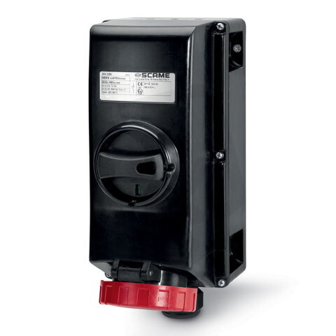 Nástěnná zásuvka SCAME ADVANCE GRP EX s vypínačem 3P+N+E 32A 6h/380-415V IP67