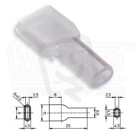 KRT2-63-PVC-CL kryt pro lisovací konekto