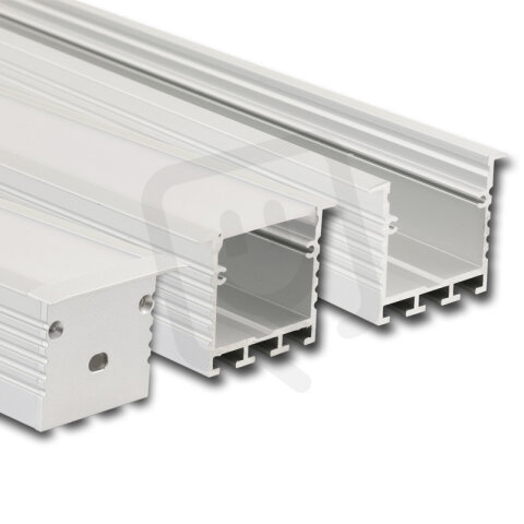 Vestavný hliníkový profil AE2 pro sádrokarton, 50x35mm, bez difuzoru, 2m