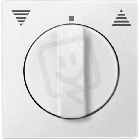 Centrální deska, Merten System M, pro žaluzie, polar white, matný plast 569819