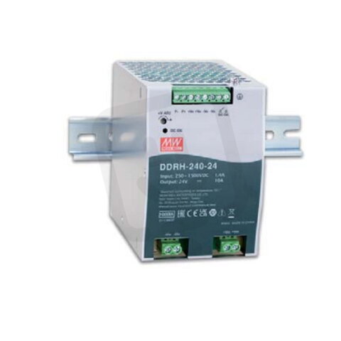 Měnič DC/DC na DIN 240W 48V MEAN WELL DDRH-240-48