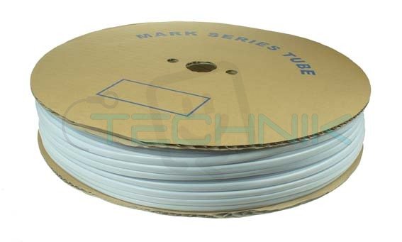 PB 5,5 bílá Popisovací bužírka PVC kruhová, vnitřní průměr 5,5mm/6mm2, bílá