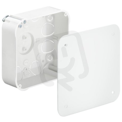 Krabice spojovací bezhalogen 105x105x53mm s víkem, do dutých stěn KAISER 9195-77