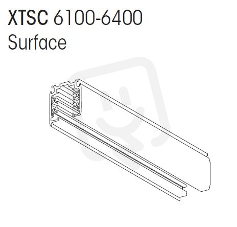 Napájecí lišta 3-fázová DALI 1m černá NORDIC ALUMINIUM XTSC6100-2