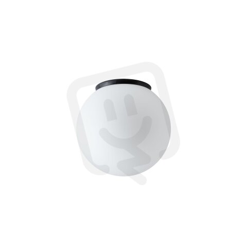 Přisazené svítidlo se skleněným stínidlem OSMONT STYX 2 7W IP65II E27 černá