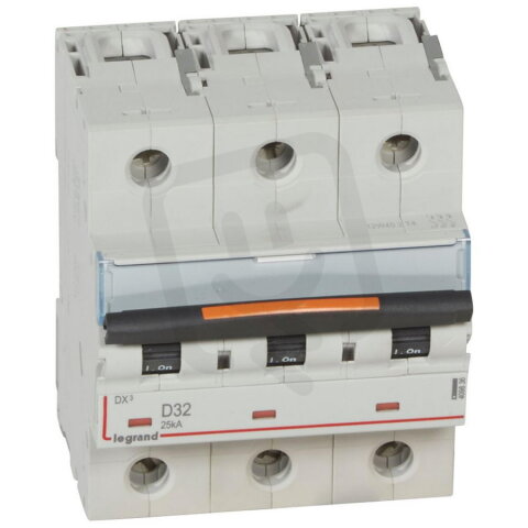 DX3 JISTIČ, 3 PÓLOVÝ, CHAR. D,32A 25KA LEGRAND 409836
