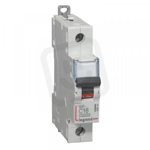 DX3 JISTIČ, 1 PÓLOVÝ, CHAR. C,16A 10000A/16KA LEGRAND 409114
