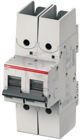 ABB S802S-UCK125-R jistič pro kabelové oko char. K 2p 125A 250V DC 50kA