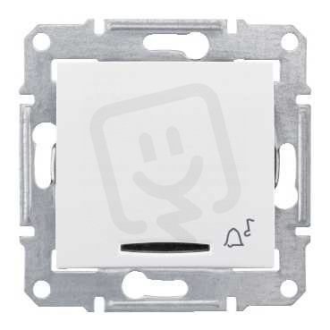 Sedna Ovládač tlačítkový orient.kontrolka 'zvonek' 1/0So Polar SCHNEIDER