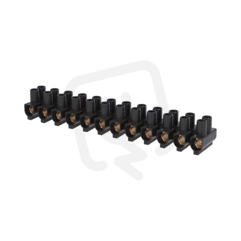 Svorkovnice instalační EKL 4 BE-SVCE 12x10÷25mm2 T80 PP černá mosazná 1001120