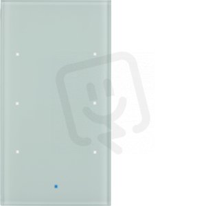 Senzor skleněný 3-násobný komforní 8-30V= TS Sensor sklo bílá BERKER 75143830