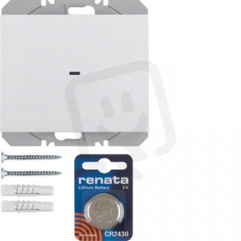 KNX RF tlačítko 1-násobné bateriové ploché, quicklink, K.1, bílá lesk 85655279