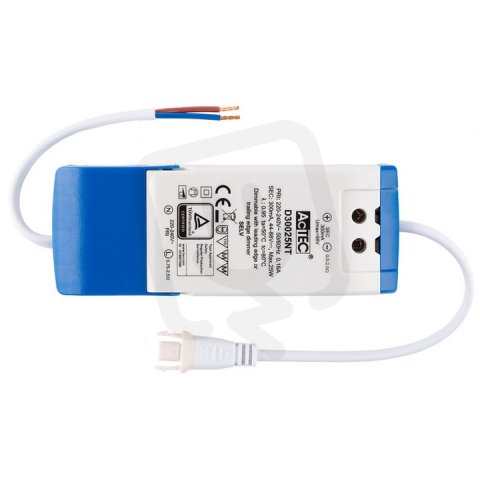 Stmívatelný driver Triac 25W PF 0,9 výst. napětí DC 44-88V výstupní proud 300mA