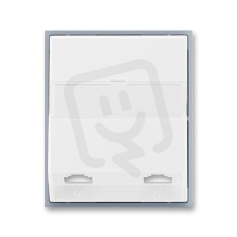 Kryt dvojzásuvky telefonní 5013E-A00215 04 bílá/ledová šedá Element ABB