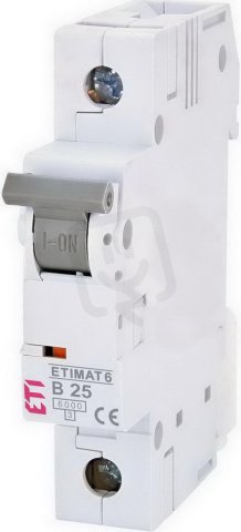 Jistič ETIMAT 6 1p B25 6kA ETI 002111518