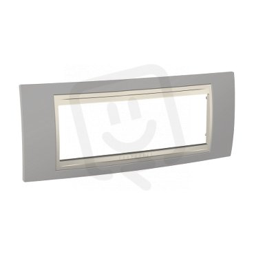 Unica Allegro Krycí rámeček šestimodulový, Fog/Marfil SCHNEIDER MGU6.106.565