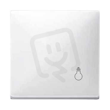 Schneider MTN412919 Kryt spínače se symbolem 'světlo', S-Design, polar