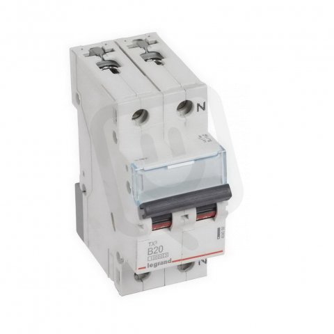 TX3 JISTIČ, 1+N PÓLOVÝ, CHAR. B, 20A 10000A LEGRAND 404099