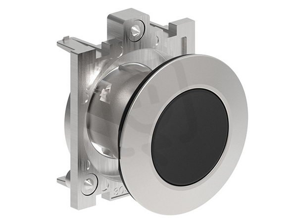 Lovato LPFQ102 PUSH-Tlačítkový ovladač d30mm zapuštěná kovové lícující černý