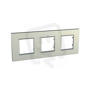 Unica Quadro Krycí rámeček trojnásobný, Titanium SCHNEIDER MGU6.706.57