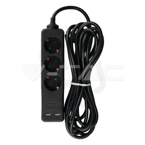 3 Ways Socket With 2 USB (3G 1.5MM2 X 5M