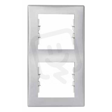 Sedna Rámeček dvojnásobný vertikální, Aluminium SCHNEIDER SDN5801160