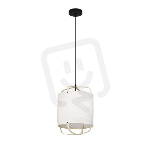 Závěsné svítidlo SURFLEET E27 černá /LEINEN/bambus 40W EGLO 43874
