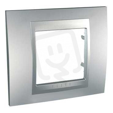 Unica Top Krycí rámeček jednonásobný, Aluminium SCHNEIDER MGU6.002.30