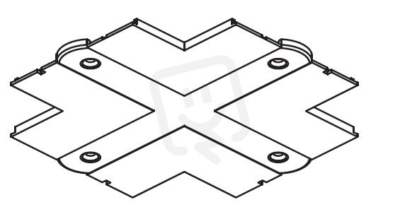 Krytka spojky L,T,X šedá NORDIC ALUMINIUM XTSF30-1