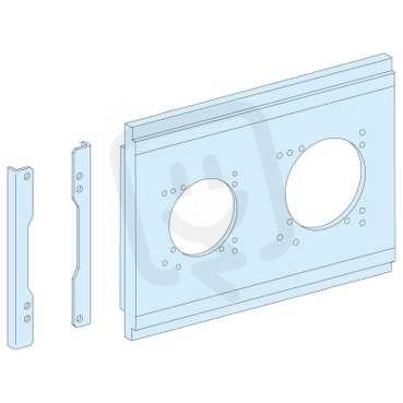 Schneider 08864 Montážní deska s dvěma otvory 65x85mm a 90x100mm