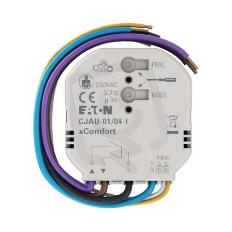CJAU-01/04-I RF Roletový aktor 230V/3A s 2x binárními vstupy NOVÝ EP-500363