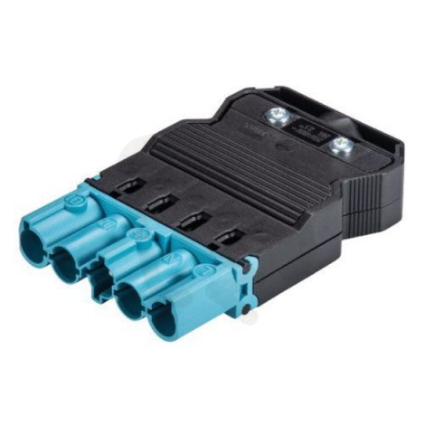 vidlice na kabel, 5-pól, pružinové svorky, gesis, modrá WIELAND 92.954.4453.0
