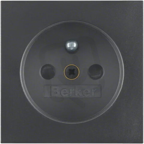 Centrální díl pro zásuvku se zemnícím kolíkem, S.1/B.x, antracit, mat 3963808996