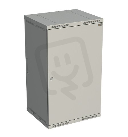 Rozvaděč nástěnný SENSA 21U 600mm, dveře plech, RAL 7035 SOLARIX 83000290