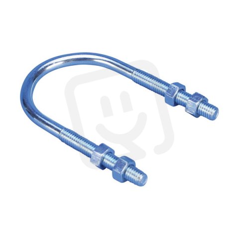U-šroub, galvanicky pokovená ocel, 273 mm, trubka 10', 250 DN, M16 závitová tyč