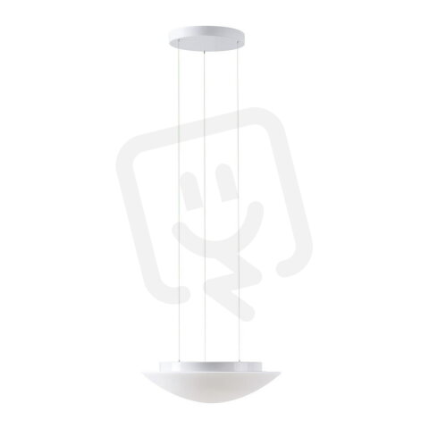 Závěsné LED svítidlo se skleněným stínidlem OSMONT AURA LE5 24W IP40 4K bílá