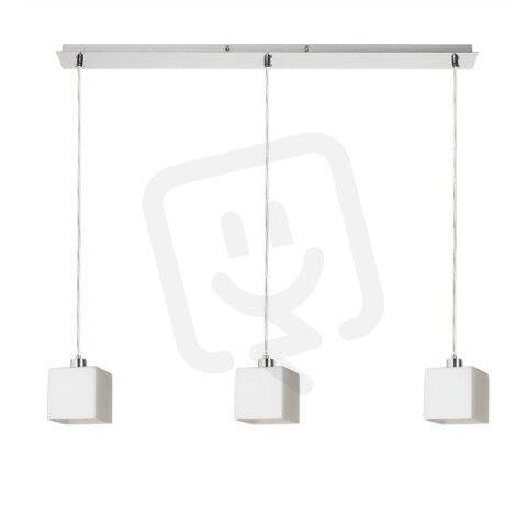 DADOS III 80 závěsná opálové sklo/matný nikl 230V E27 3x11W RENDL R14021