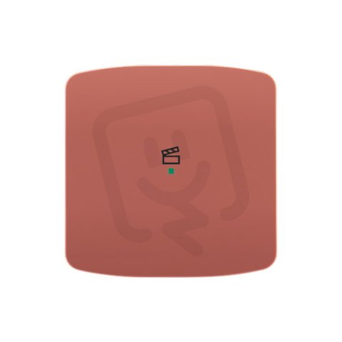 ABB Tango Kryt 1násobný symbol scény vřesová červená 6220A-A01003 R2