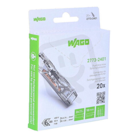 PUSH WIRE průchozí instalační svorka PRO